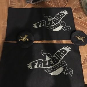COPY - Two Pieces Of Jean Fabric 42x12 Freebird by Steven